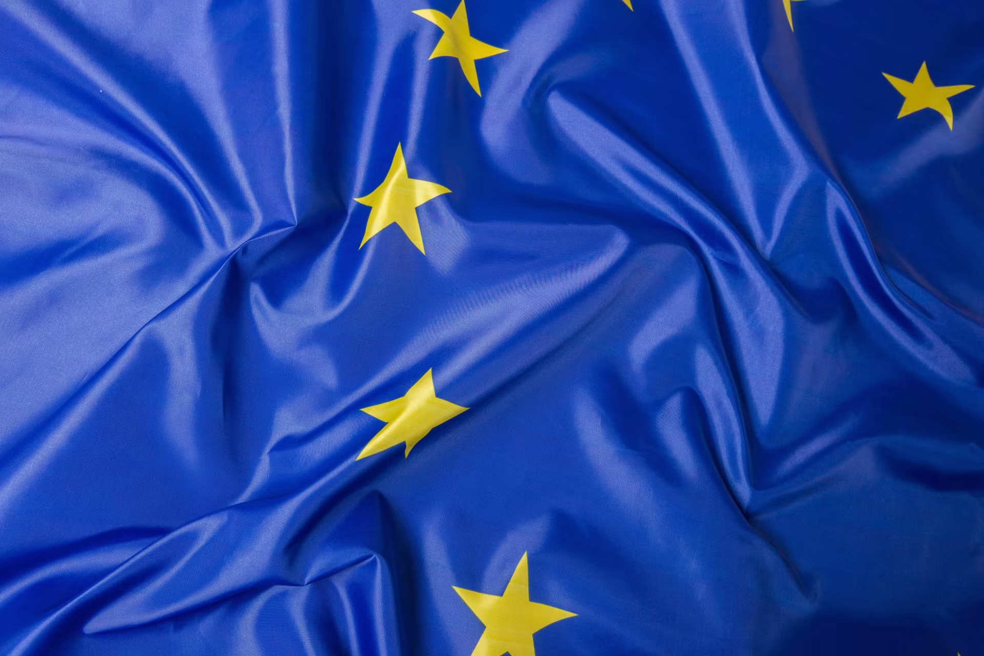 Wapperende vlag van de Europese Unie