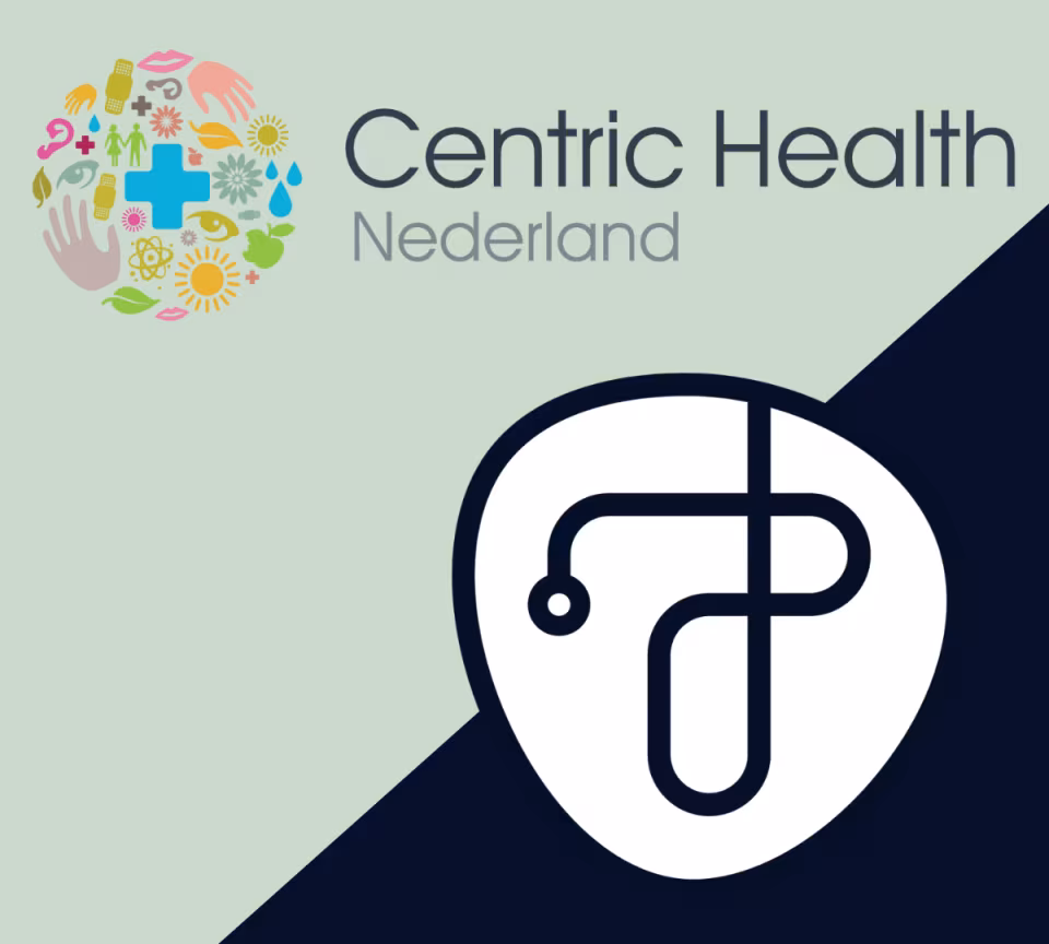 Logo’s van Centric Health Nederland en Techni Team naast elkaar